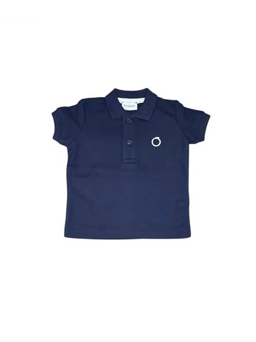 Polo con logo lettering sul retro TRUSSARDI JEANS | TIP25014PO/OFBLUE_NAVY